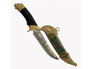 Нож Медведь в металлических ножнах