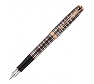 Перьевая ручка Sonnet Core F531 Brown Rubber Lacquer PGT арт. 1931480