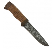 Нож туристический SN-1 арт. 84 дамасская сталь, береста