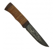 Нож разделочный Бекас арт. 2717 дамасская сталь, береста