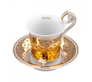Кофейная чашка 0,15 л с блюдцем "Тет-а-тет" арт. 40120414-B859