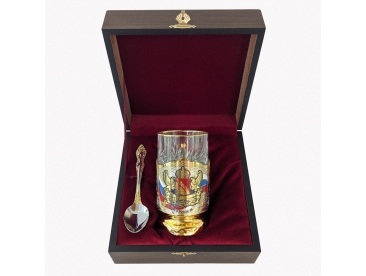 Подстаканник с ложкой герб Воронежской области