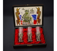 Набор лафитников "Армия России" 3шт/наб в футляре