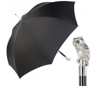 Зонт-трость Owl Silver StripesS Black арт. 6768/1 W44