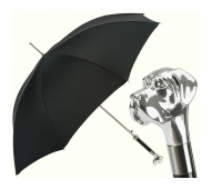 Зонт-трость Labradore Silver StripesS Black арт. 6768/1 W27