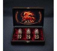 Набор стопок "Новогодняя удача" 3шт/наб в футляре