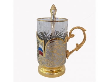 Подстаканник с ложкой герб Воронежской области